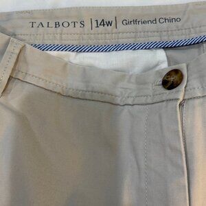 Talbots Girlfriend Chinos - 14W - Sand